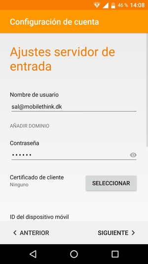 Introduzca Nombre de usuario