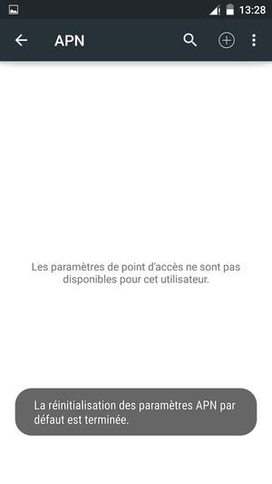 Sélectionnez Nouvel APN