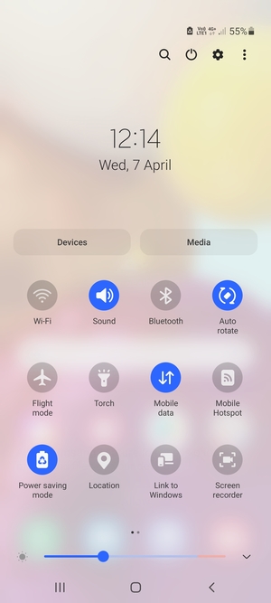 Turn on Power saving mode