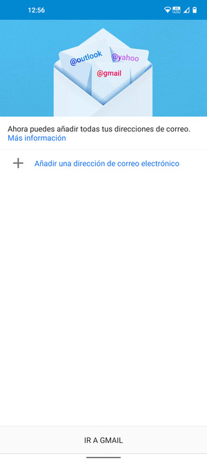 Seleccione Añadir una dirección de correo electrónico