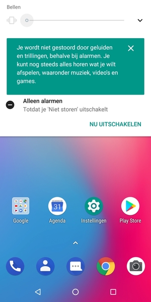 Klik nog een keer voor stille modus