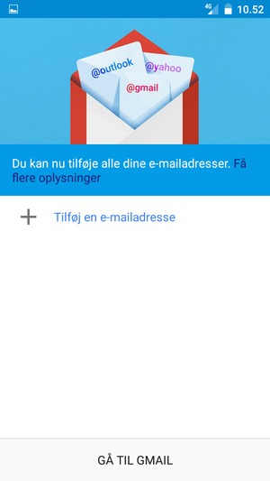Vælg Tilføj en e-mailadresse