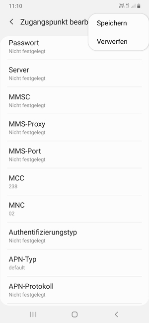 Wählen Sie Speichern