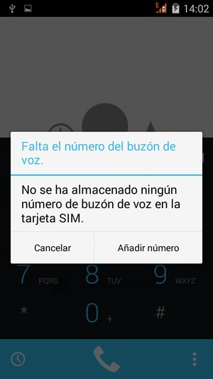 Si el correo de voz no está configurado, seleccione Añadir número