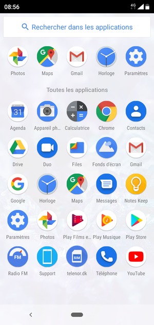 Sélectionnez Paramètres