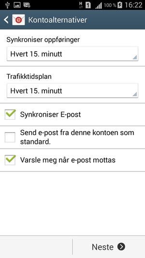 Velg Neste