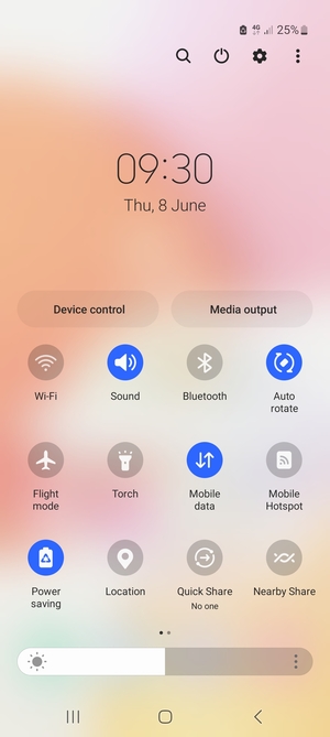 Turn on Power saving