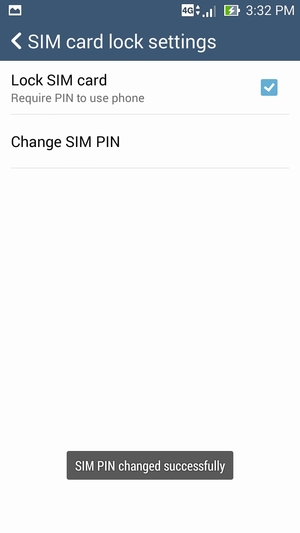 Your SIM PIN has been changed
