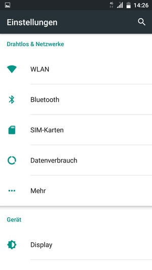 Wählen Sie Mehr