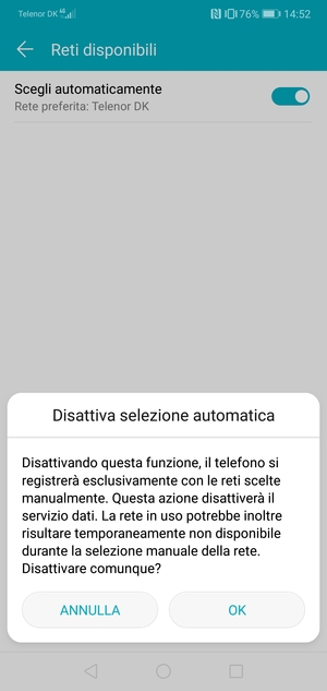 Seleziona OK