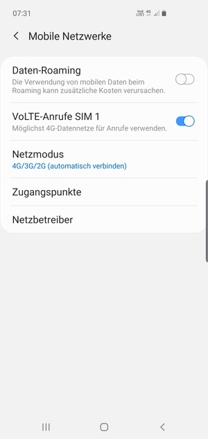 Wählen Sie Zugangspunkte
