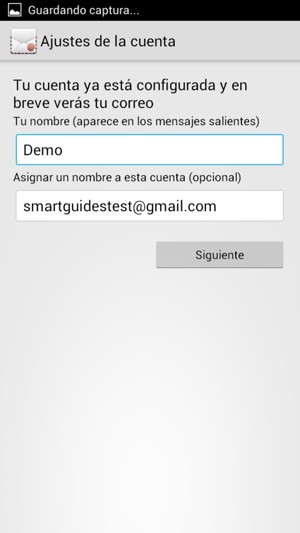 Déle a su cuenta un nombre y escriba su nombre. Seleccione Siguiente