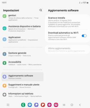 Scorri e seleziona Aggiornamenti software