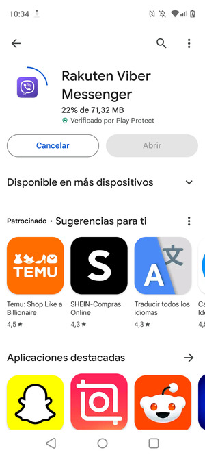 Espere a que el proceso de instalación finalice