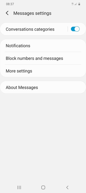 Select More settings