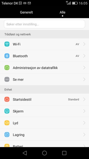 Velg Alle og Se mer