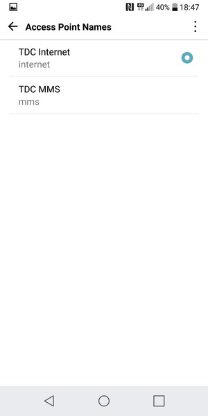 Select the Menu button