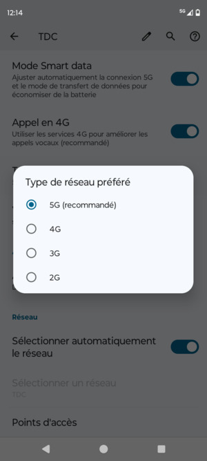 Sélectionnez votre option préférée