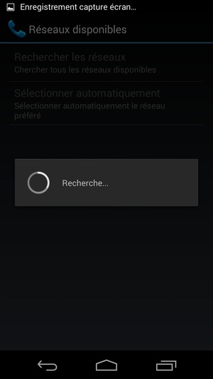Veuillez attendre la fin de la recherche