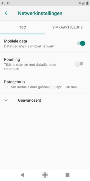 Selecteer Public en Geavanceerd