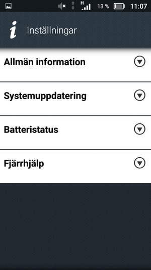 Välj Systemuppdatering