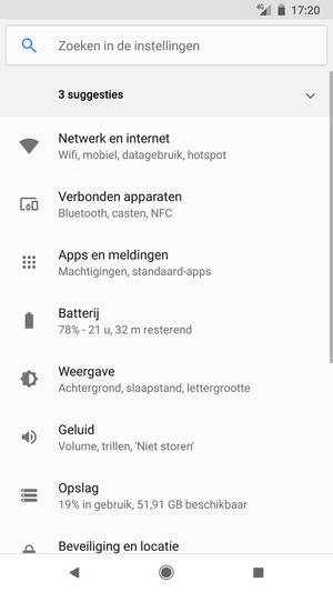 Selecteer Netwerk en internet