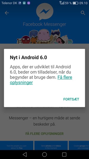 Vælg FORTSÆT