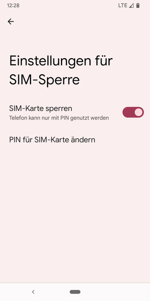 Wählen Sie PIN für SIM-Karte ändern