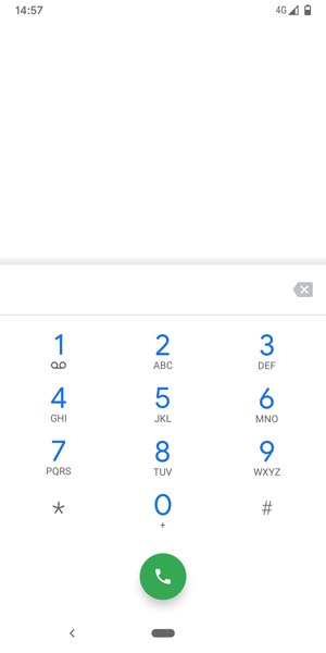 Appuyez longuement sur le numéro 1