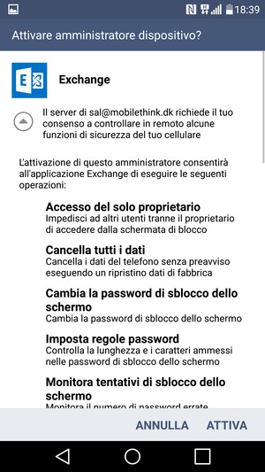 Seleziona ATTIVA