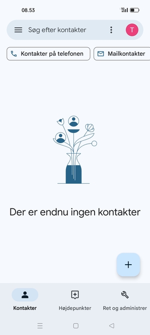 Vælg Ret og administrer