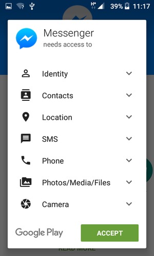 Select ACCEPT