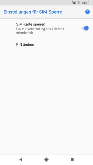 Wählen Sie PIN ändern