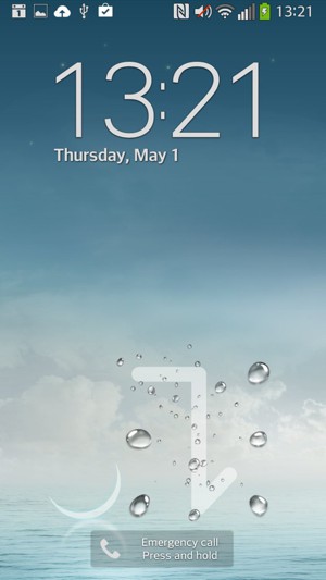 Your phone is now secure with a screen lock.