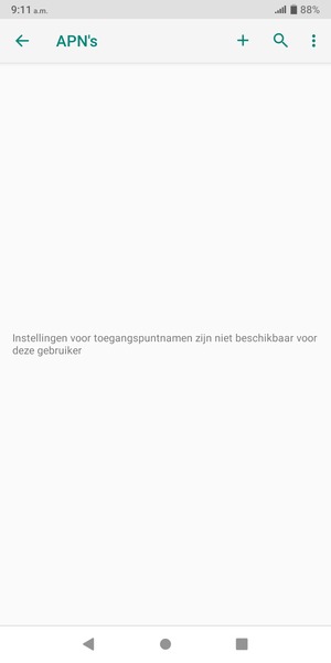 Selecteer de Menu-knop