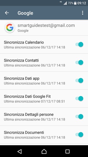 Seleziona il tasto Menu