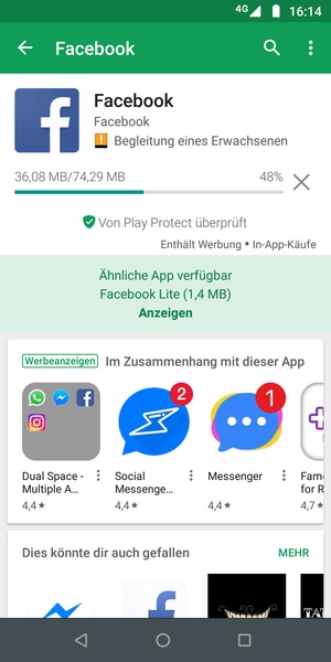 Warten Sie, bis der Installationsprozess  beendet ist
