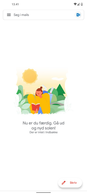 Din konto er klar til brug