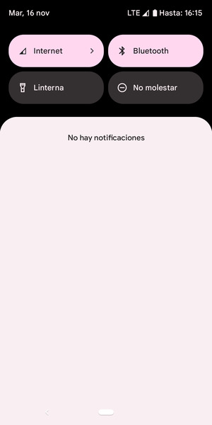 Deslice hacia abajo el menú superior de nuevo