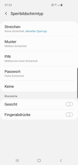 Wählen Sie Muster