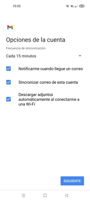 Seleccione SIGUIENTE