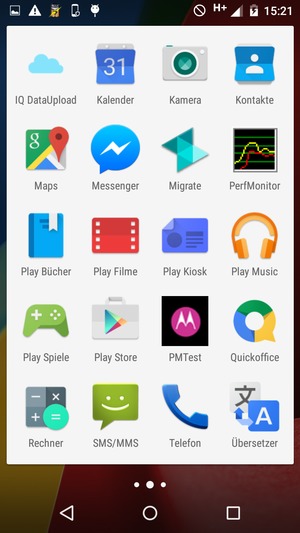 Um Ihre Kontakte von der SIM-Karte zu kopieren, gehen Sie zurück zum Apps Menü und wählen Sie Kontakte