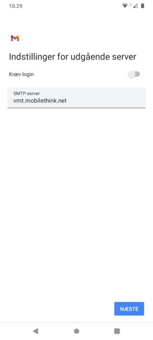 Slå Kræv login fra og vælg NÆSTE