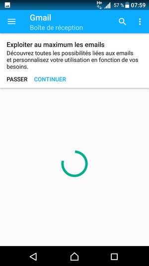 Votre messagerie Gmail est prête à l'emploi