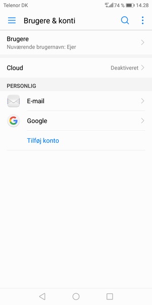 Vælg Google