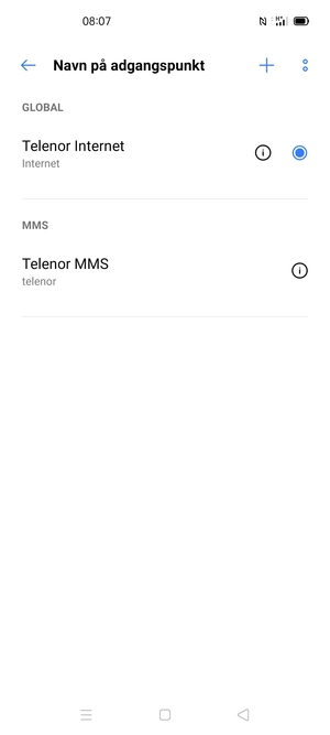 Vælg Menu-knappen