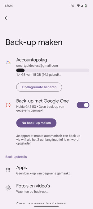 Selecteer Accountopslag