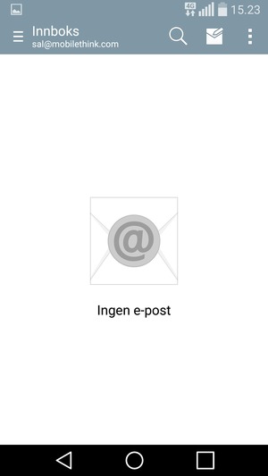 Kontoen er klar til bruk