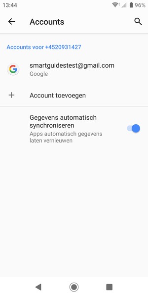Selecteer uw Google-account