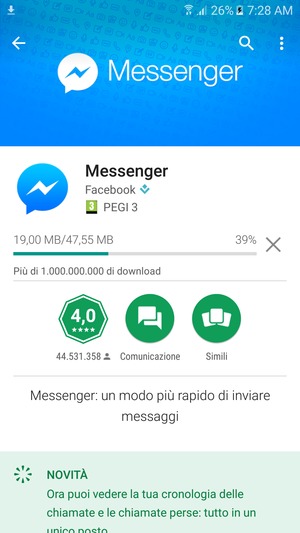 Attendi il completamento del processo di installazione